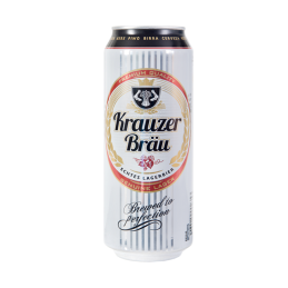 Krauzer Brau Lager Beer Tin Can 500ml