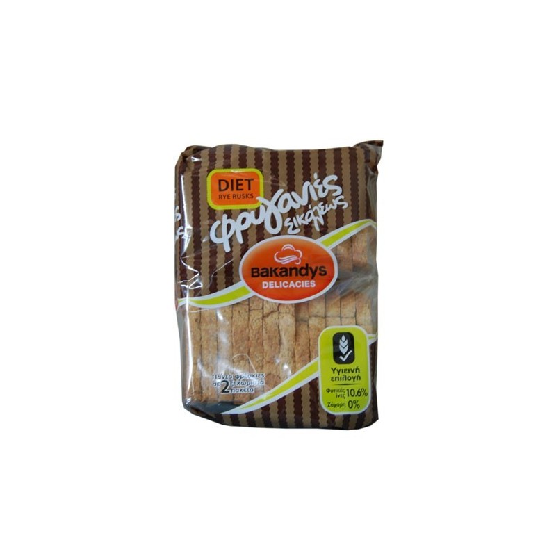 Bakandys Rye (Diet) Rusks 273g