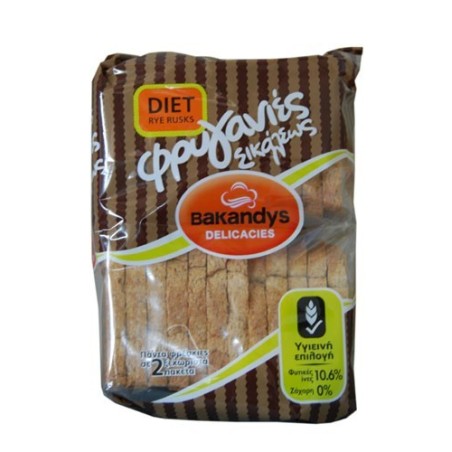 Bakandys Rye (Diet) Rusks 273g