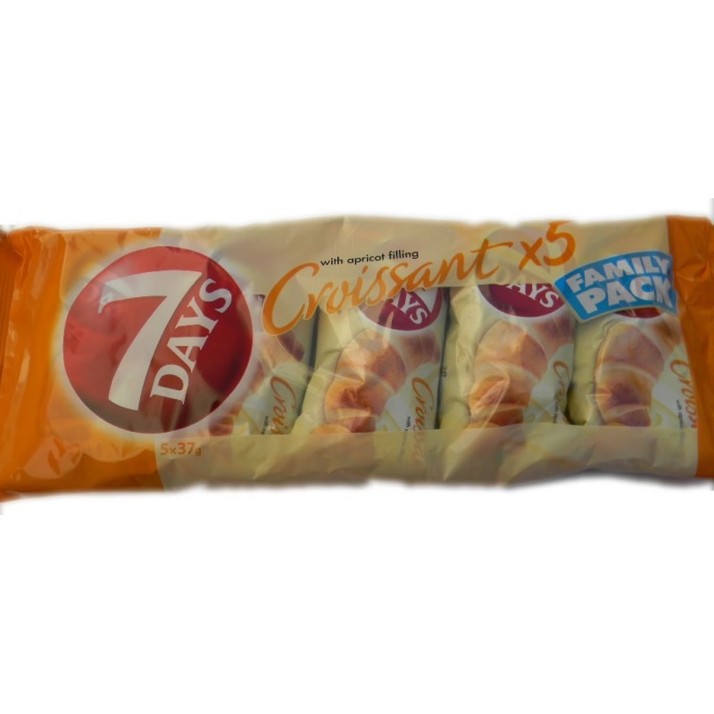 Chipita 7 Days Croissant with Apricot Filling Family Pack 5 x 37g