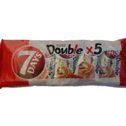 Chipita 7 Days 'Double' Croissant with Cocoa & Vanilla Filling Family Pack 5 x 37g