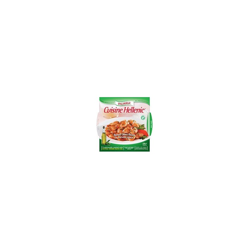 Palirria Baked Giant Beans in Tomato Sauce Plate (Fasolia Gigantes Butter Beans) 350g﻿