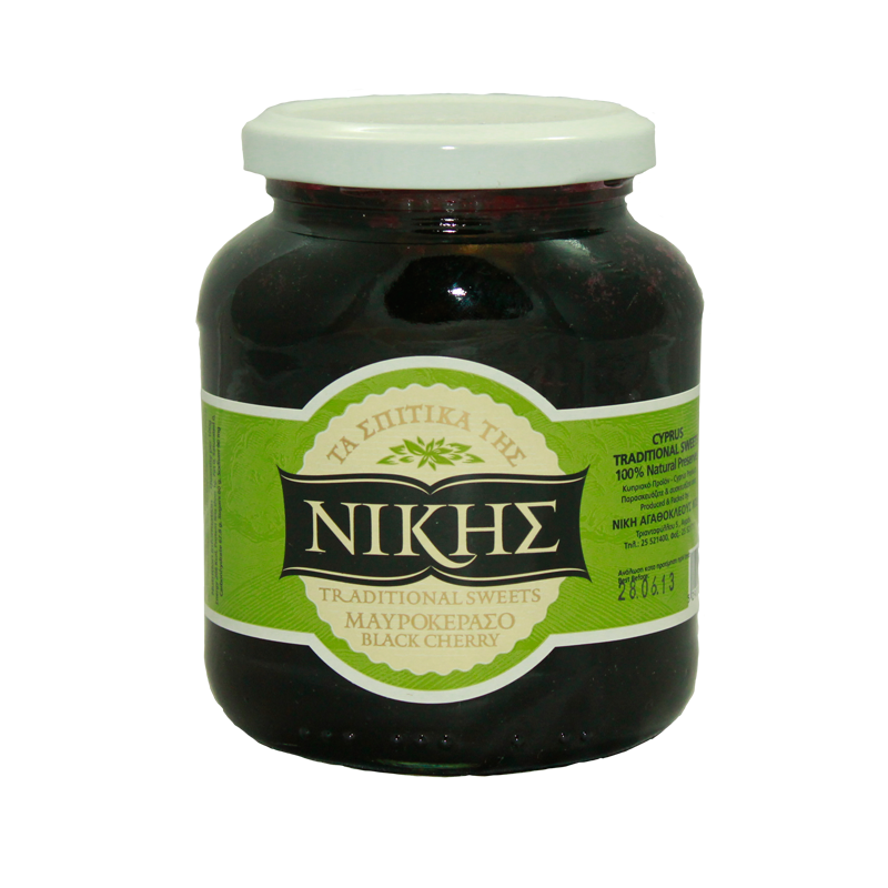 Nikis Black Cherry Spoon Sweet Glyko 470g