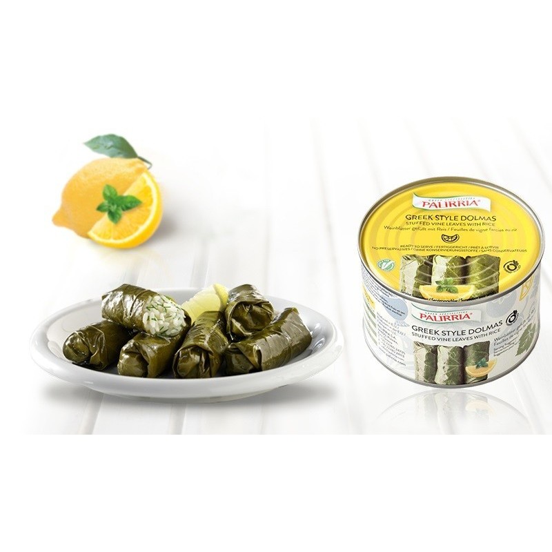Palirria Greek Dolmas, Stuffed vine leaves with rice x 400g Palirria Greek Dolmas, Stuffed vine leaves with rice x 400g