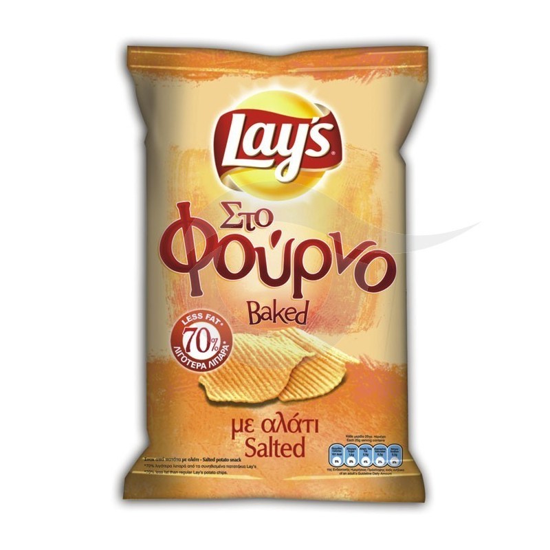 Lays Salted Oven Baked Potato Chips Crisps 72g