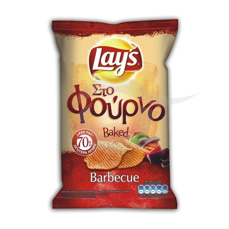 Lays Barbecue BBQ Oven Baked Potato Chips Crisps 72g