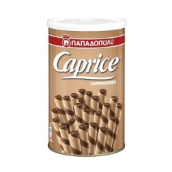 Papadopoulou Caprice Greek Wafer/praline Sticks, 30% Sugar, 250 G