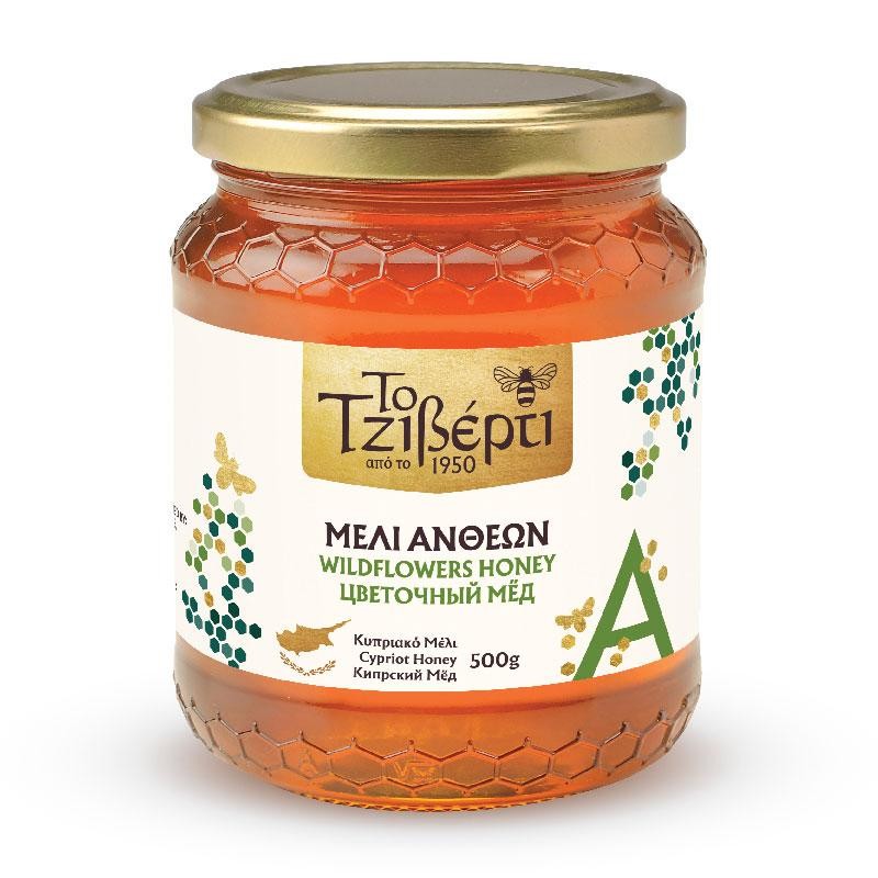 Tziverti Cyprus Polyflora Honey Jar 500g