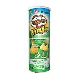 Pringles Sour Cream & Onion Flavour Savoury Crisps Chips Snack 165g