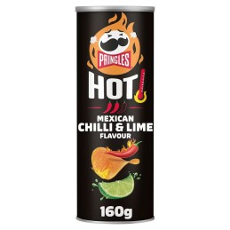 Pringles Hot Mexican Chilli & Lime Flavour Crisps Chips Snack 160g