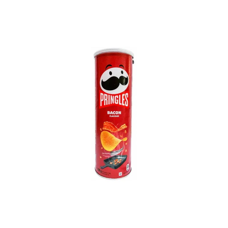 Pringles Bacon Flavour Crisps Chips Snack 165g