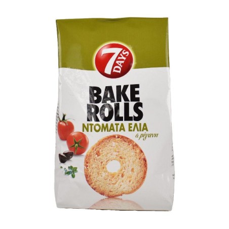 7 Days Bake Rolls Tomato, Olive & Oregano Flavour 80g