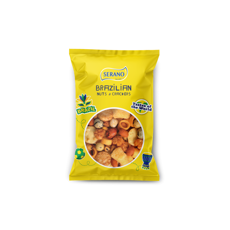 Serano Brazilian Mix Roasted Nuts and Crackers 175g