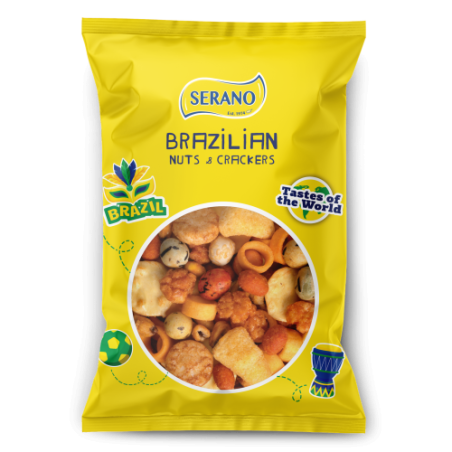 Serano Brazilian Mix Roasted Nuts and Crackers 175g