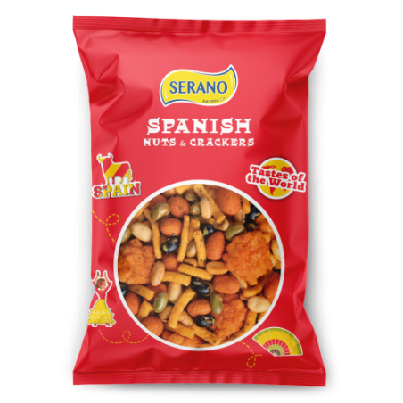 Serano Spanish Mix Roasted Nuts and Crackers 175g