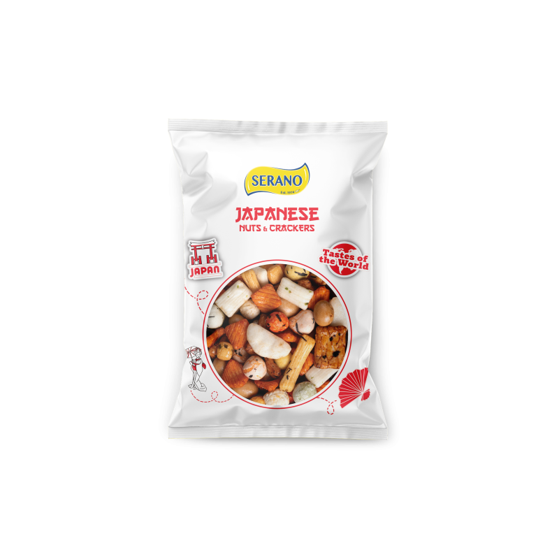Serano Japanese Mix Roasted Nuts and Crackers 175g