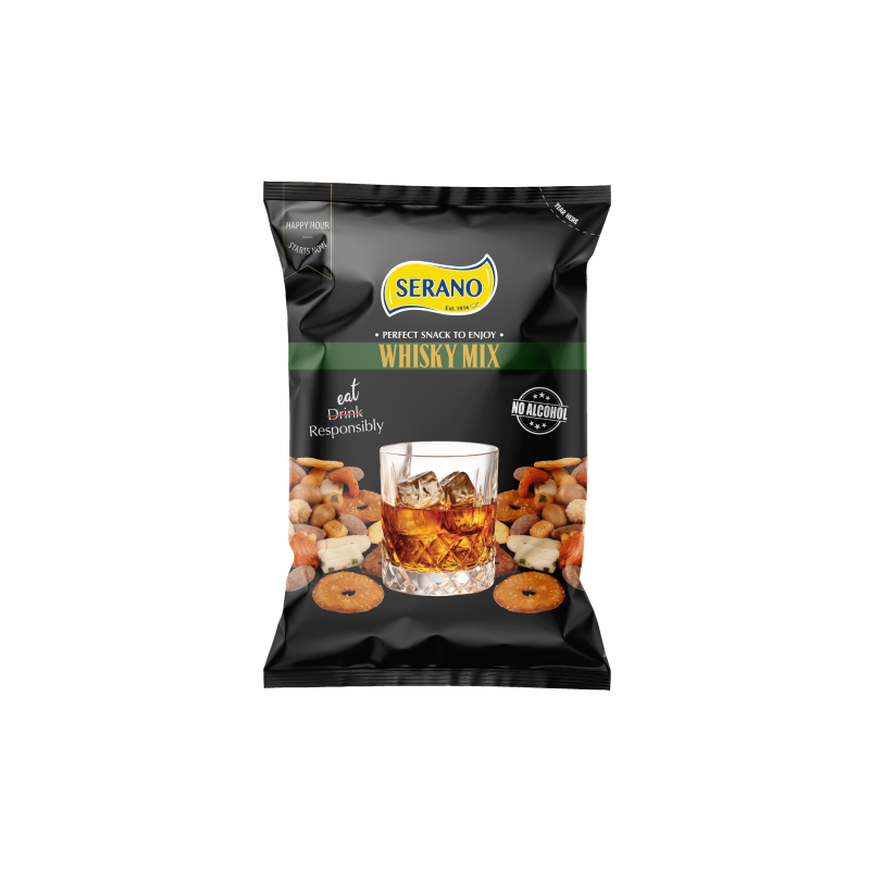 Serano Whisky Mix Roasted Nuts and Crackers 175g