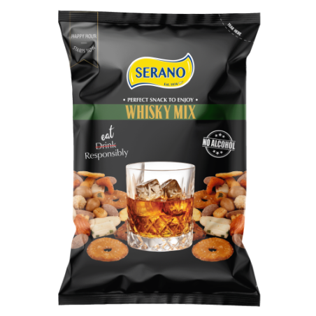 Serano Whisky Mix Roasted Nuts and Crackers 175g