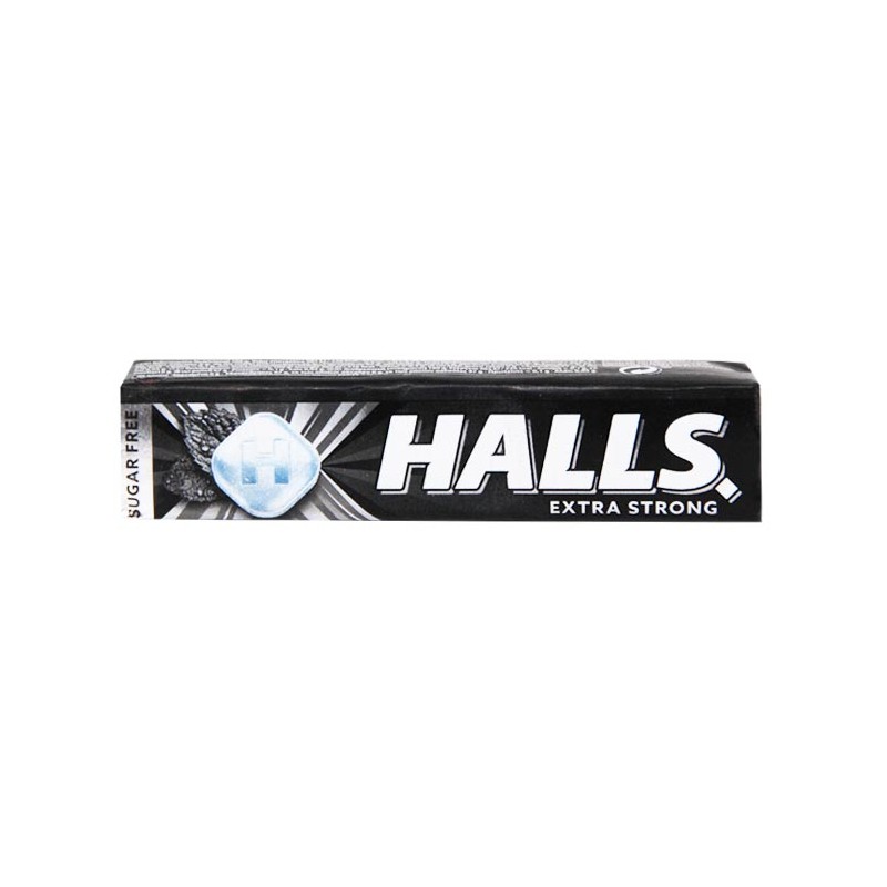 Halls Sugar Free Cough Relief Drops Sweets Extra Strong 32g