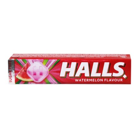 Halls Sugar Free Cough Relief Drops Sweets Watermelon 32g