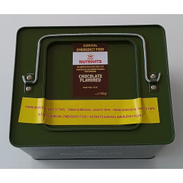 Survival Emergency Food Military Ration Chocolate Flavoured Tin Top 40 x 100g