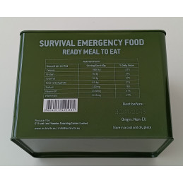 Survival Emergency Food Military Ration Fruit Flavoured Tin Nutrional Facts 40 x 100g