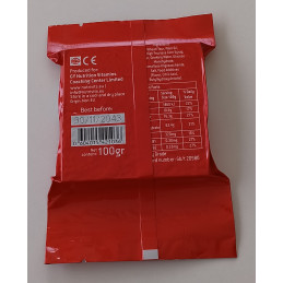 Survival Emergency Food Military Ration Fruit Flavoured 100g Back