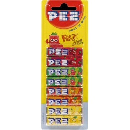 PEZ Fruit Flavoured Candy Sweets Refill 8-Pack 8 pieces x 8,5g