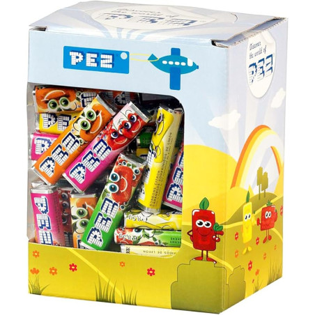 PEZ Fruit Flavoured Candy Sweets Refill Box 100 pieces x 8,5g